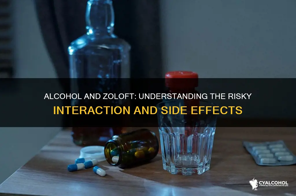 how does alcohol interact with zoloft