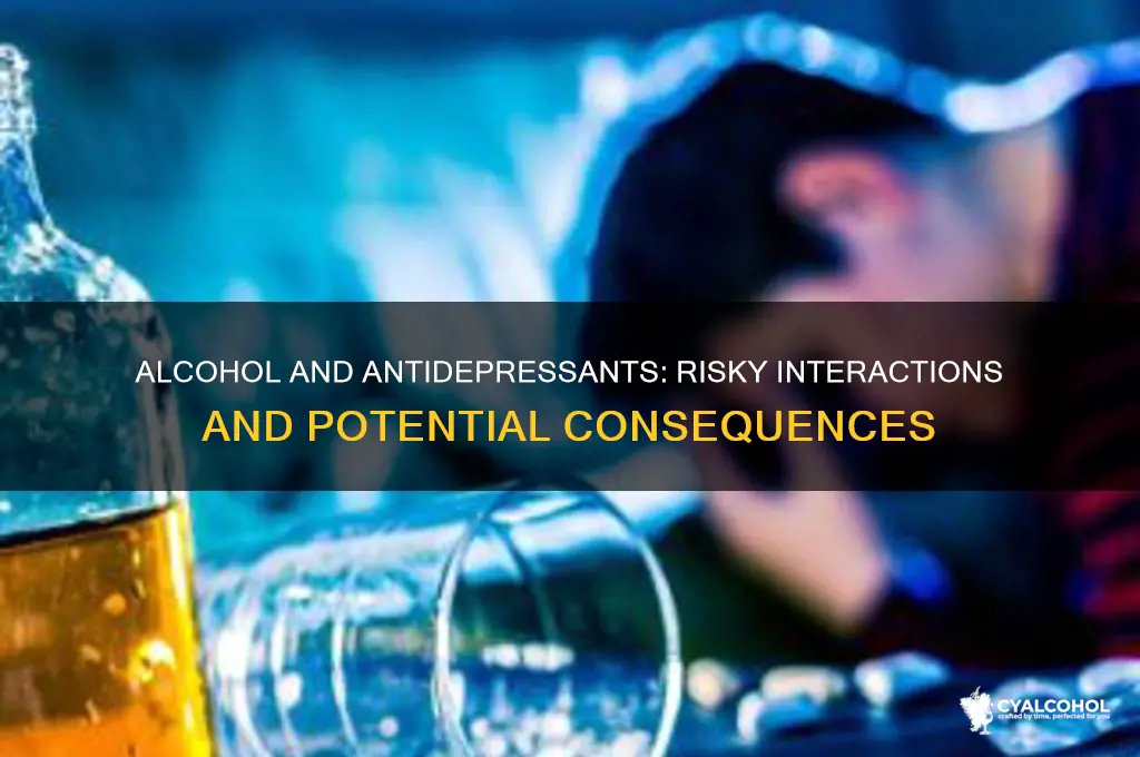 how does alcohol interfere with antidepressants