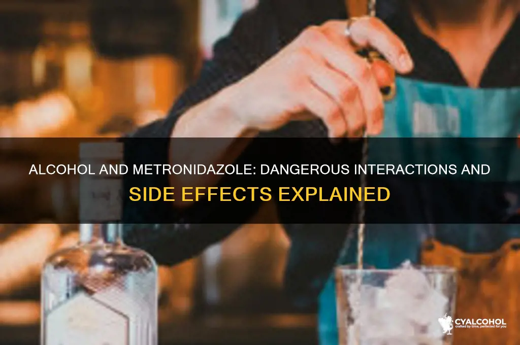 how does alcohol interfere with metronidazole