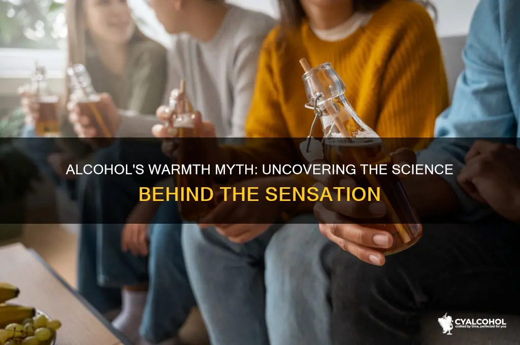 how does alcohol keep you warm