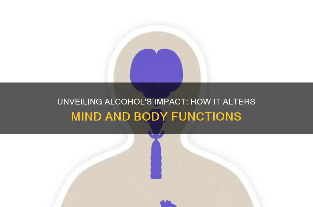 how does alcohol produce its effevts