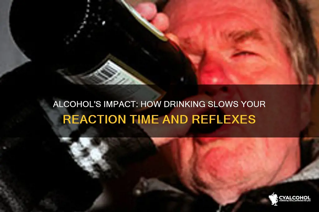 how does alcohol slow your reactions