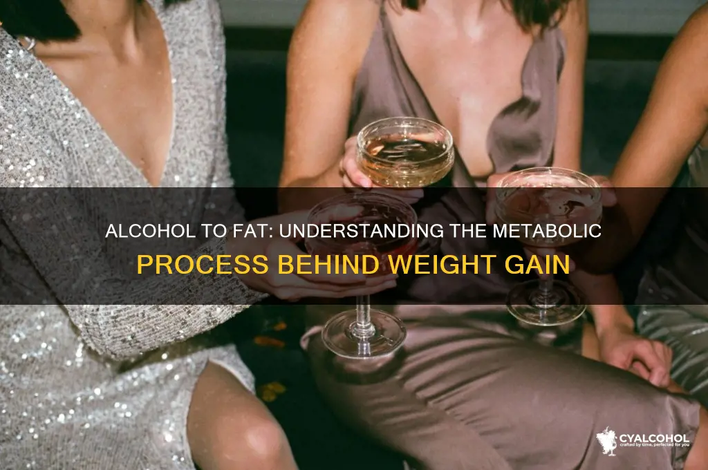 how does alcohol turn into fat