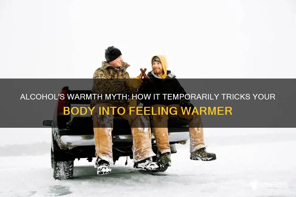 how does alcohol warm you up