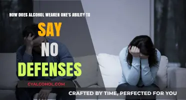 Alcohol's Power: Weakening Our Defenses and Ability to Say No