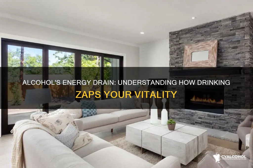 how does alcohol zap your energy