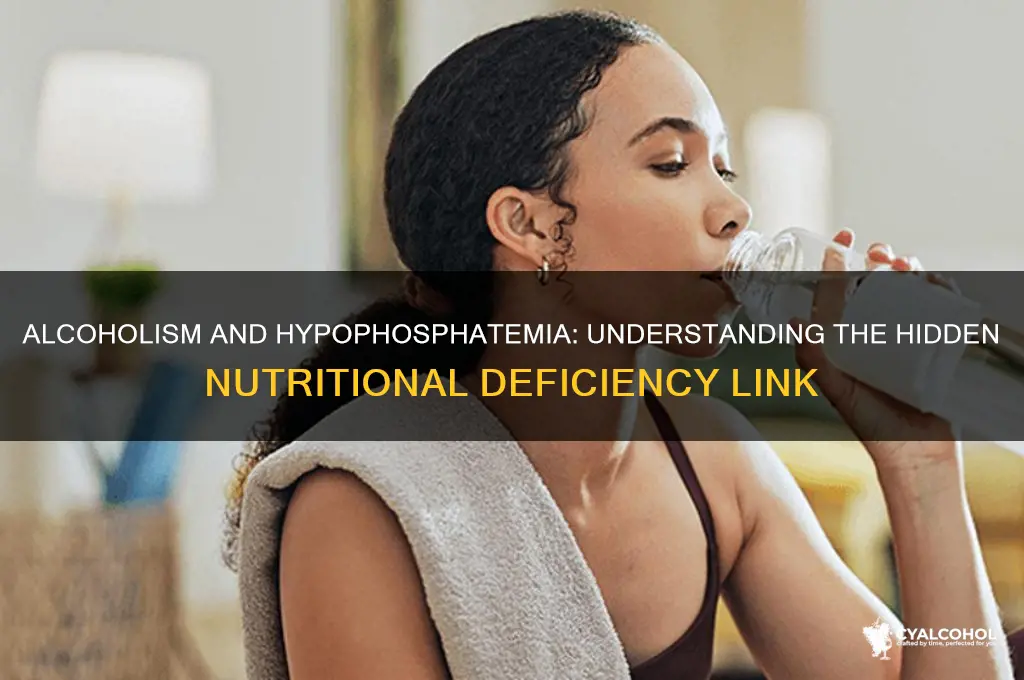 how does alcoholism relate to hypophosphatemia