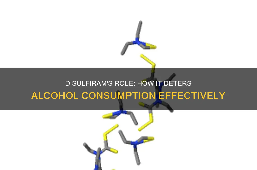 how does disulfram discourage the consumption of alcohol
