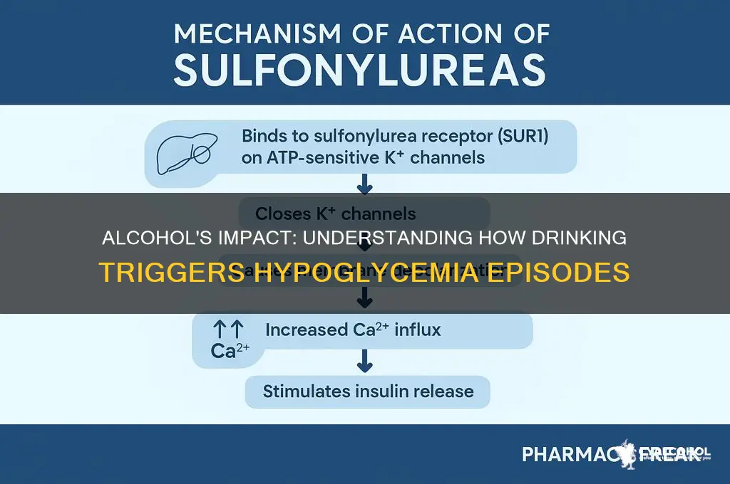 how does driniking alcohol induce hypoglycemia