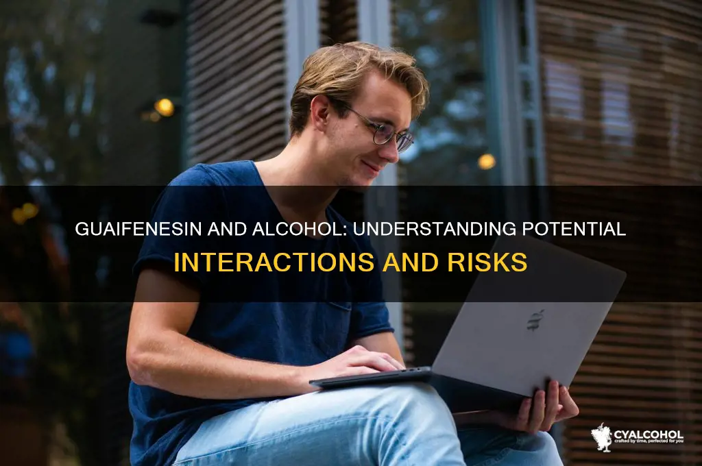 how does guaifenesin interact with alcohol
