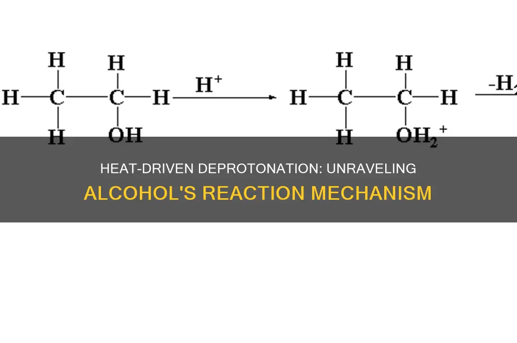 how does heat deprotonate an alcohol