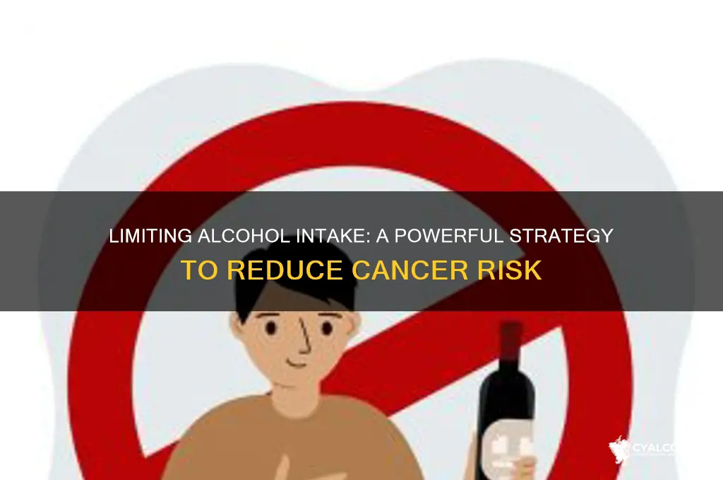 how does limiting alcohol prevent cancer