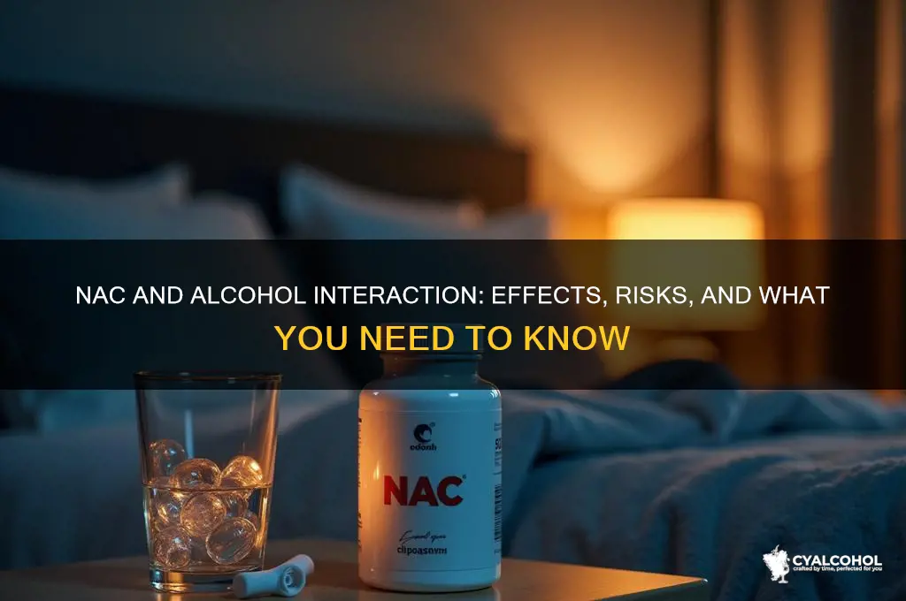 how does nac react with alcohol