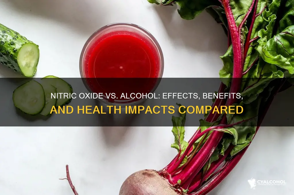 how does nitric oxide vs alcohol