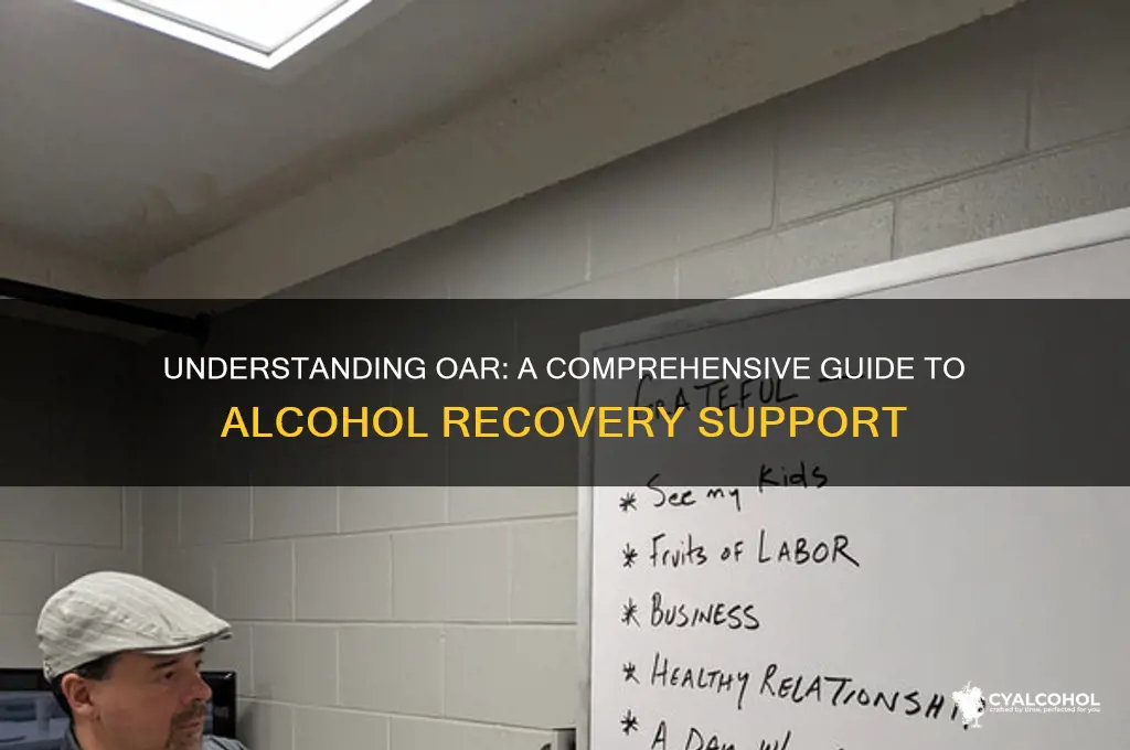 how does oar work for alcohol