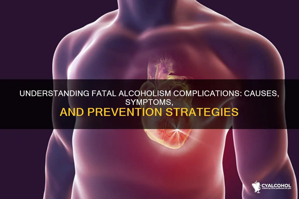 how does one die from complications of alcoholism