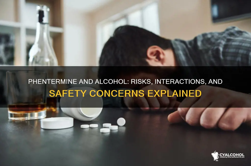 how does phentermine react with alcohol