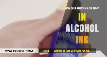Salicylic Acid and Alcohol Ink: Chemical Reactions and Artistic Effects
