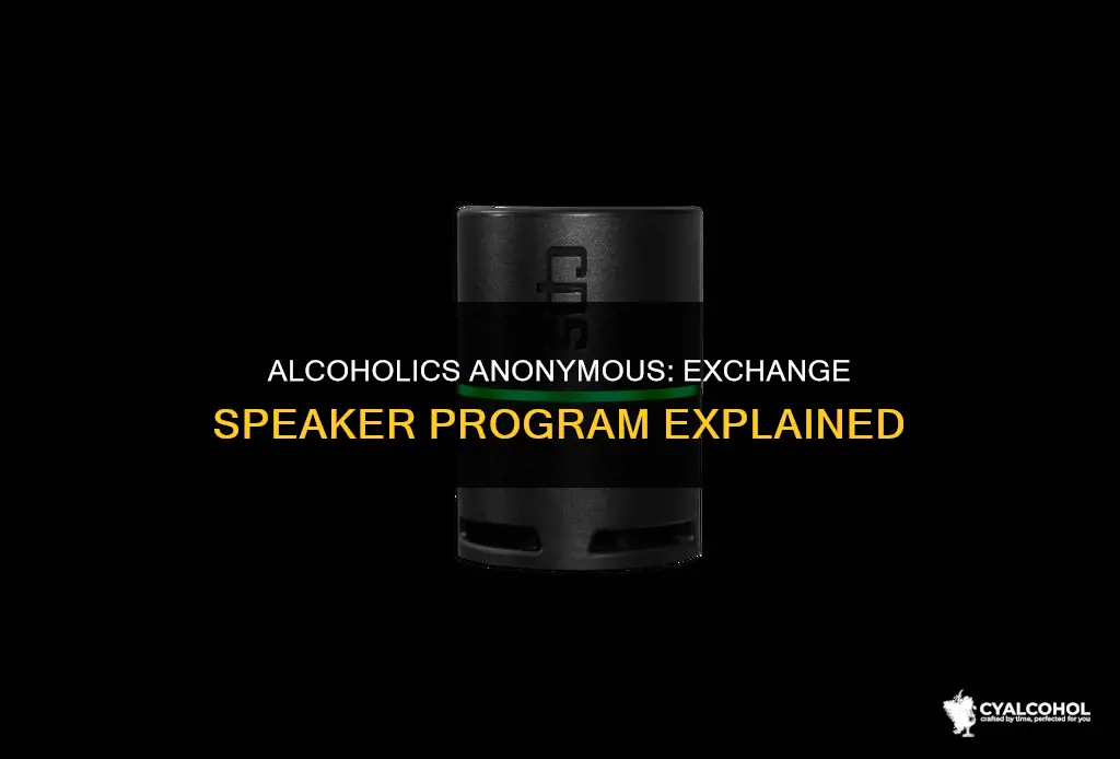 how does the alcoholics anonymous exchange speaker program work