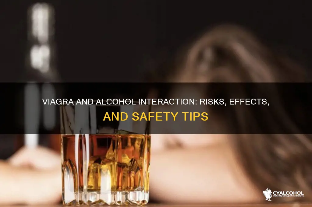 how does viagra react with alcohol