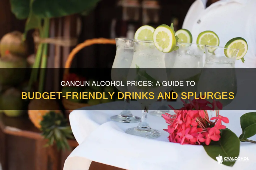 how expensive is alcohol in cancun