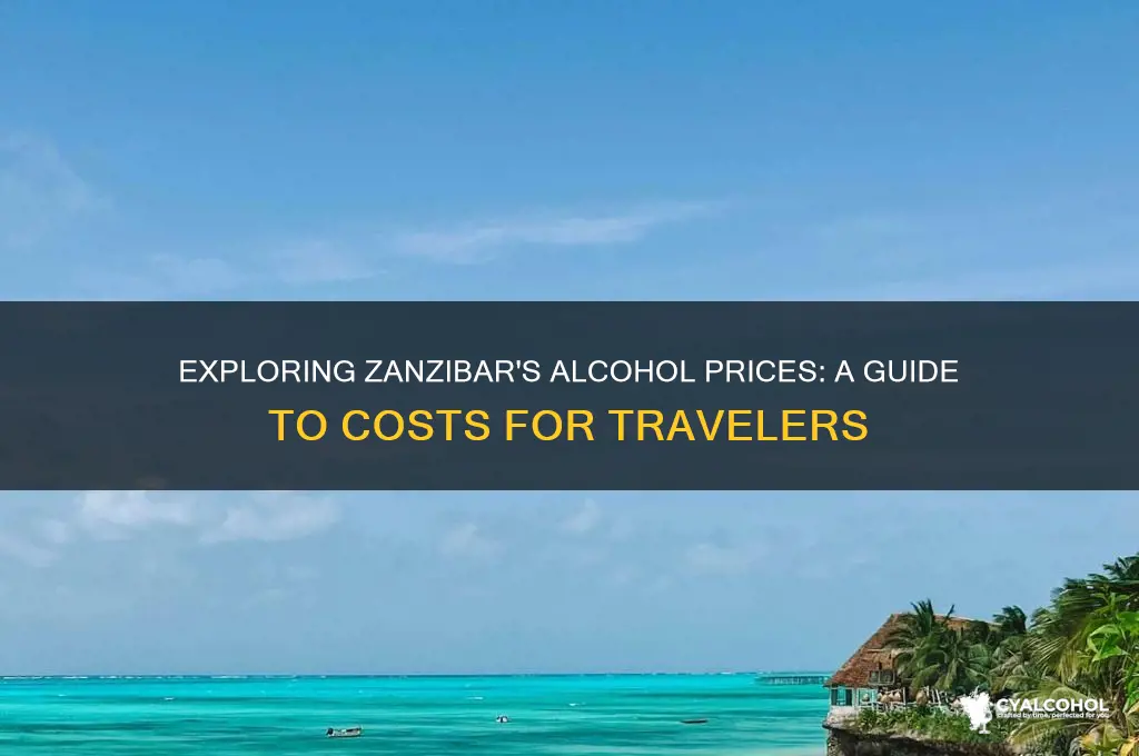 how expensive is alcohol in zanzibar