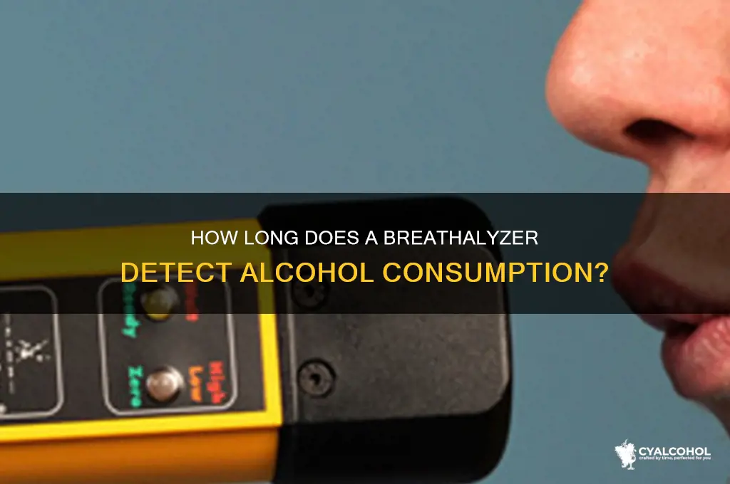 how far back does a breathalyzer detect alcohol