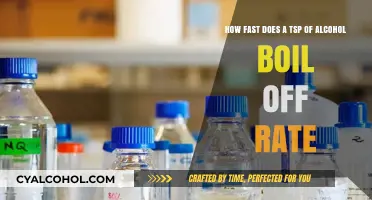 Alcohol Evaporation: Boiling Off a Teaspoon Quickly
