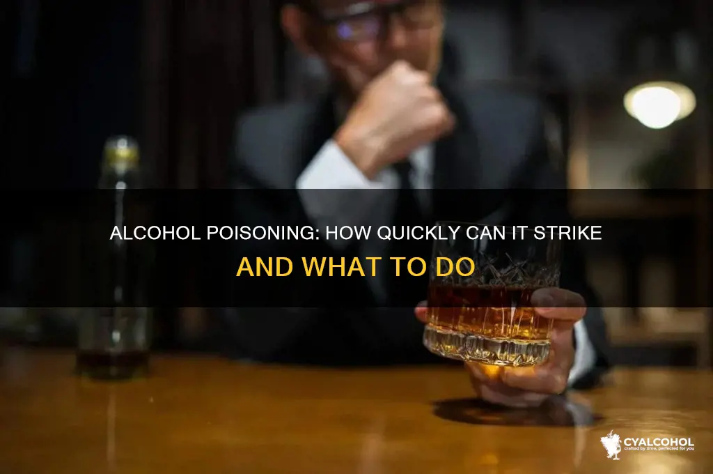 how fast does alcohol poisoning happen