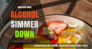 How Quickly Does Alcohol Simmer Down in Cooking?