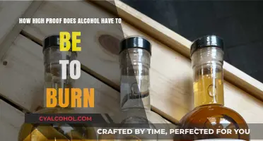 The Booze Burn: Alcohol's Proof for Flames