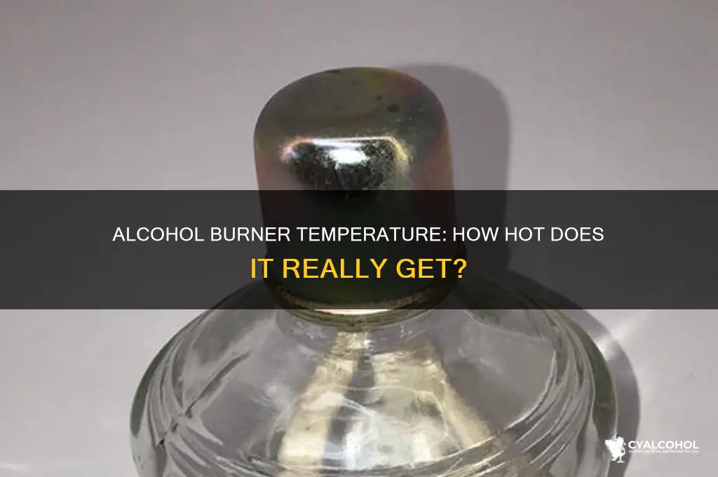 how hot is an alcohol burner