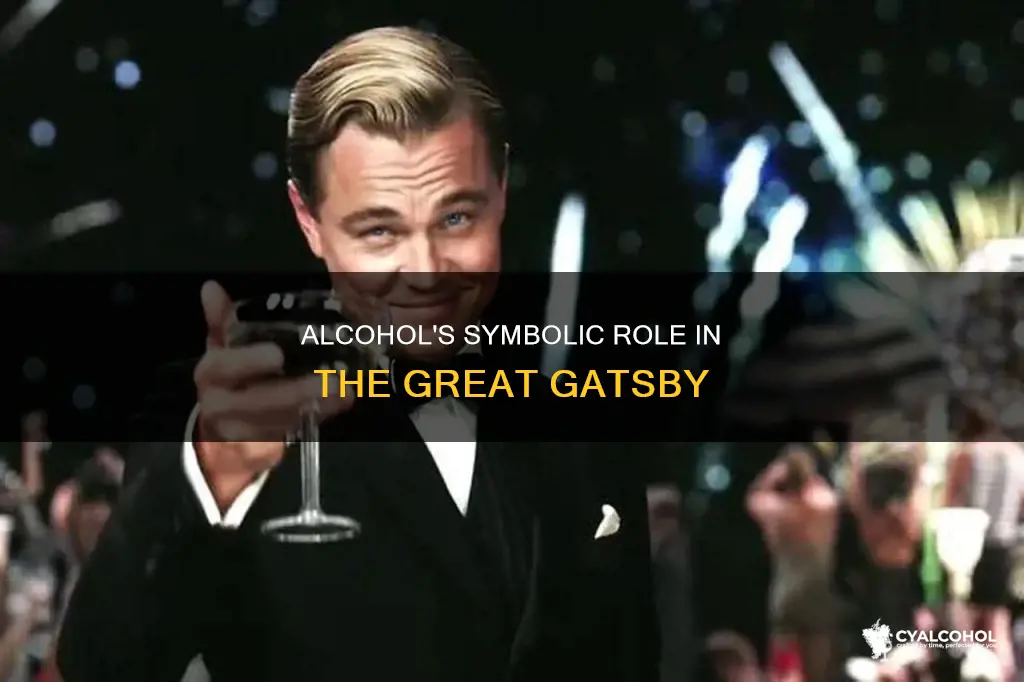 how is alcohol a symbol in the great gatsby