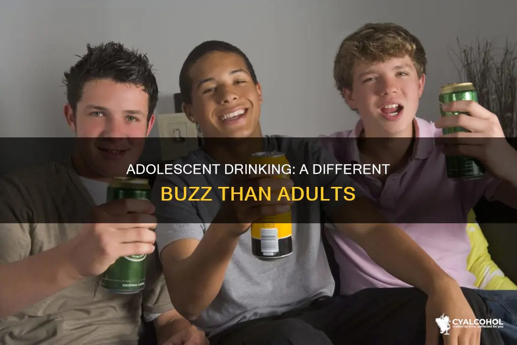 how is alcohol comsumption different in adolescence compared to adults