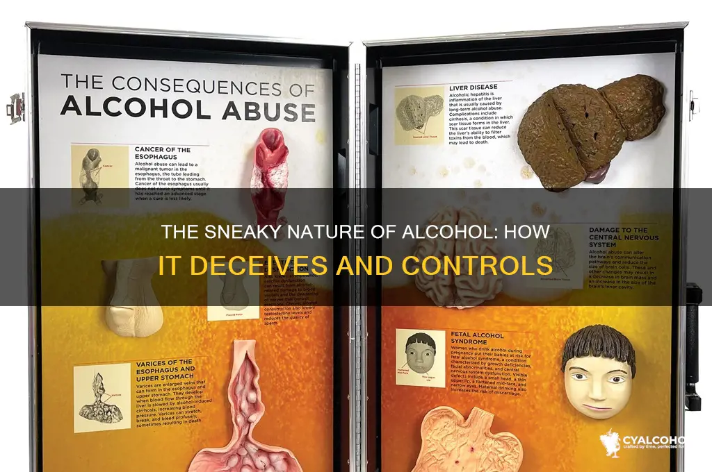 how is alcohol cunning