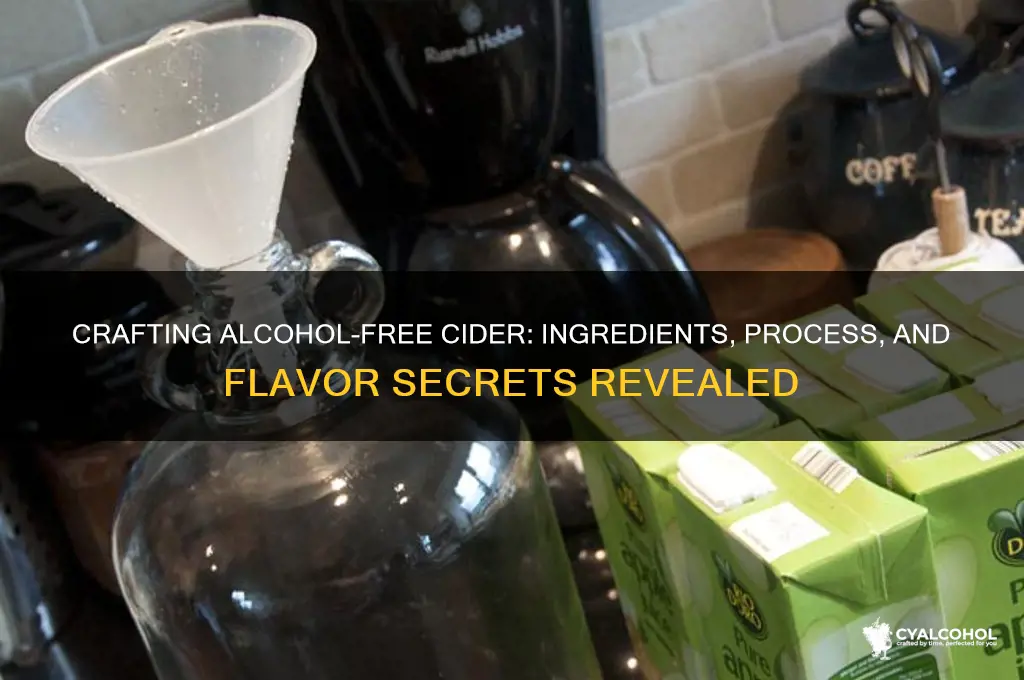 how is alcohol free cider made