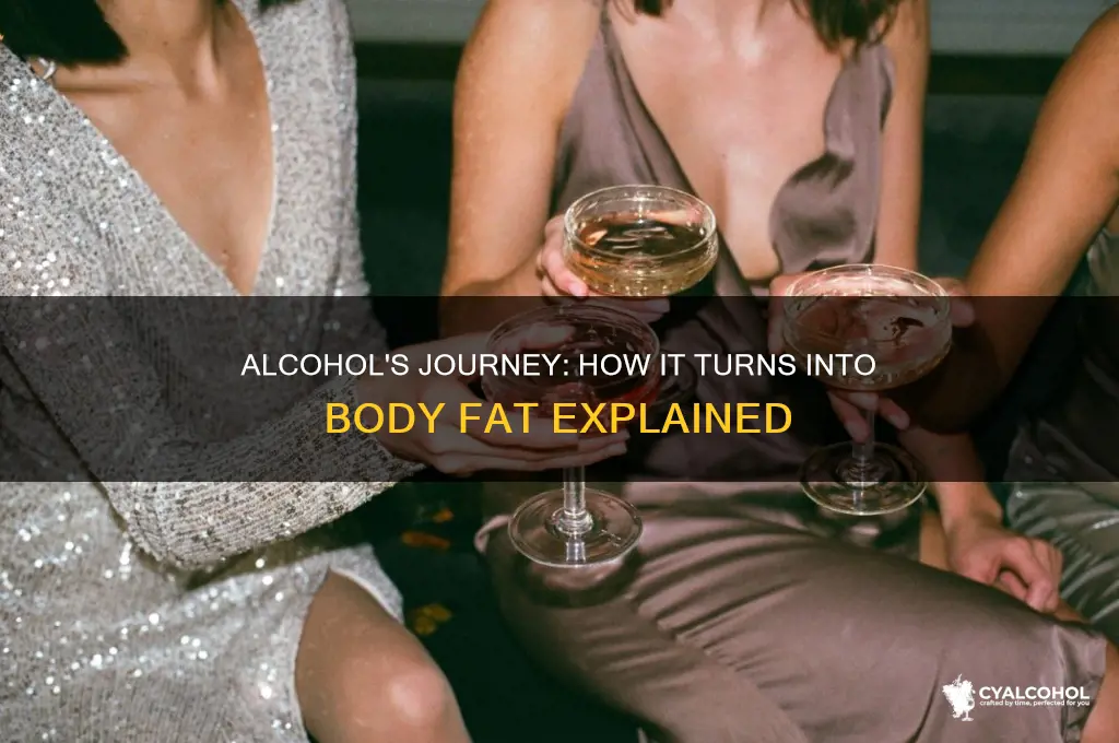 how is alcohol metabolized to fat