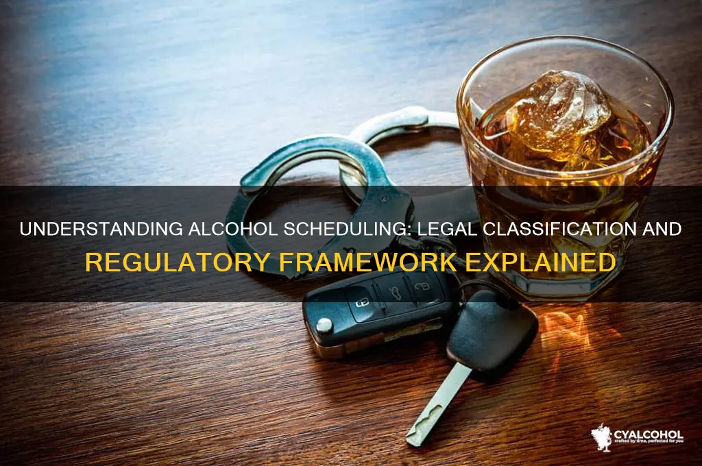 how is alcohol scheduled