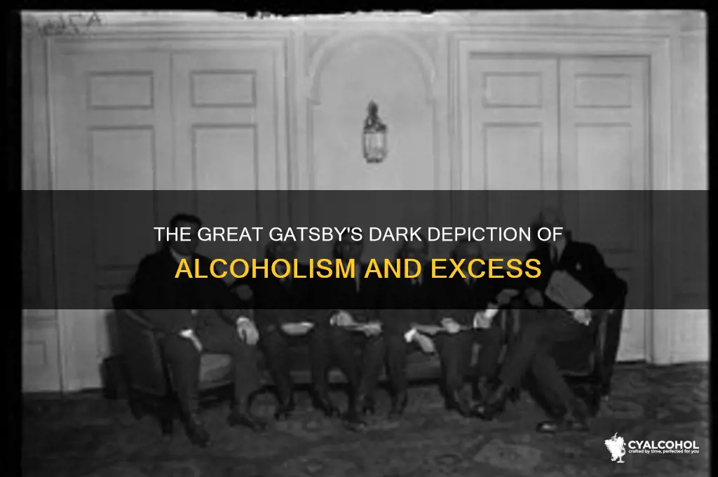 how is alcoholism portrayed in the great gatsby