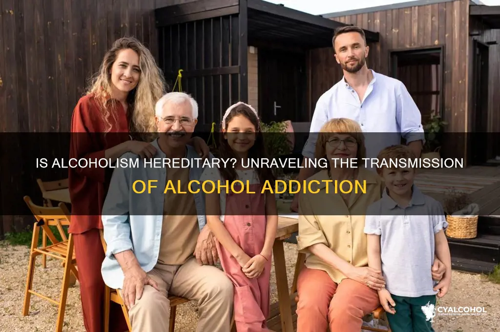 how is alcoholism transmitted