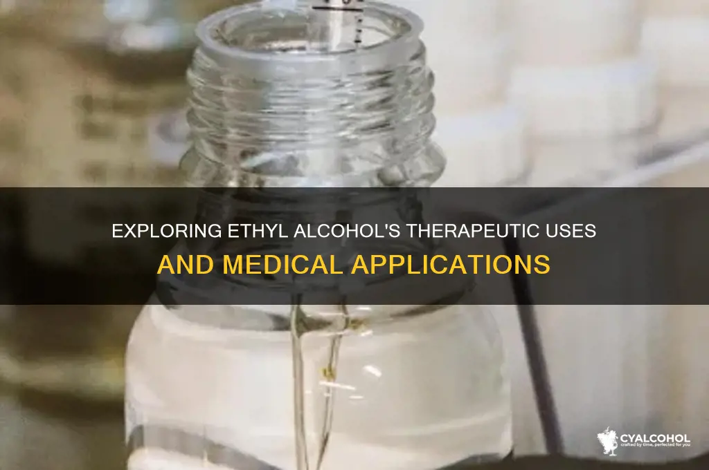 how is ethyl alcohol therapeutic category
