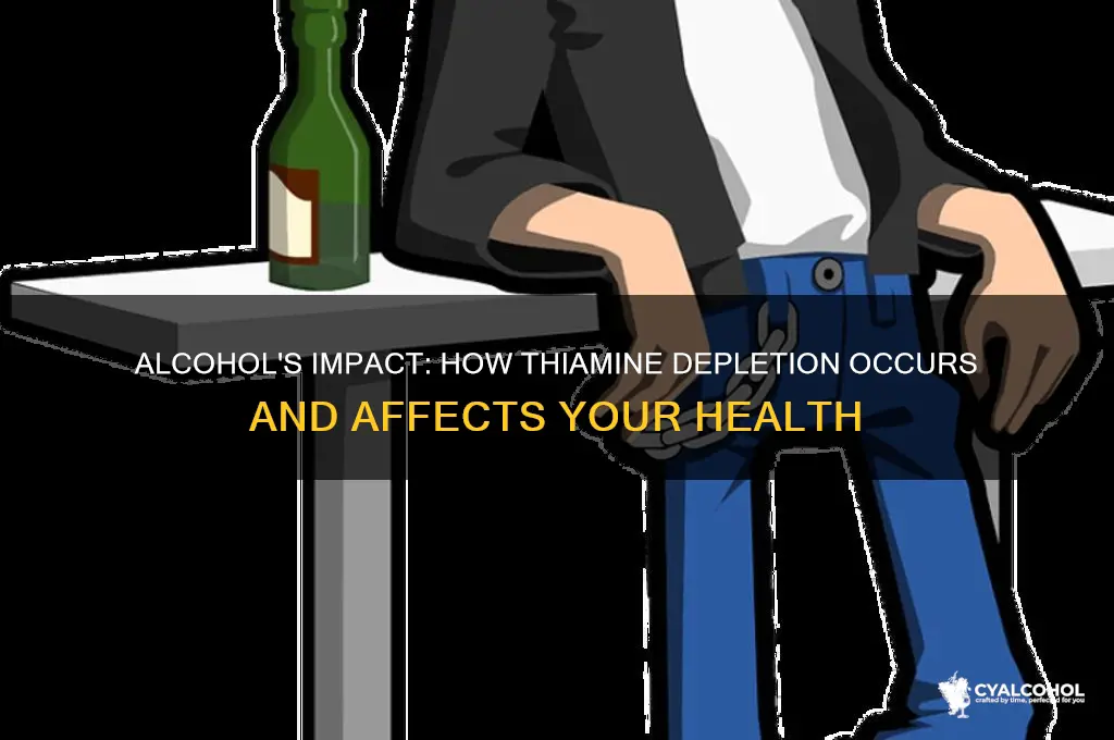 how is thiamine depleted with alcohol