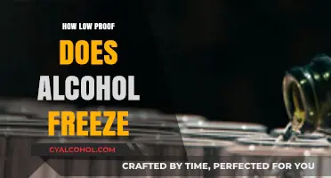 Understanding Alcohol Freezing Points: How Low Proof Can Freeze?
