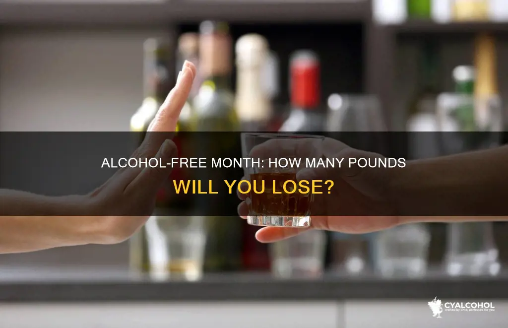 how manu pounds lost in a month of no alcohol