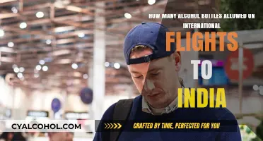 Alcohol Rules for International Flights to India