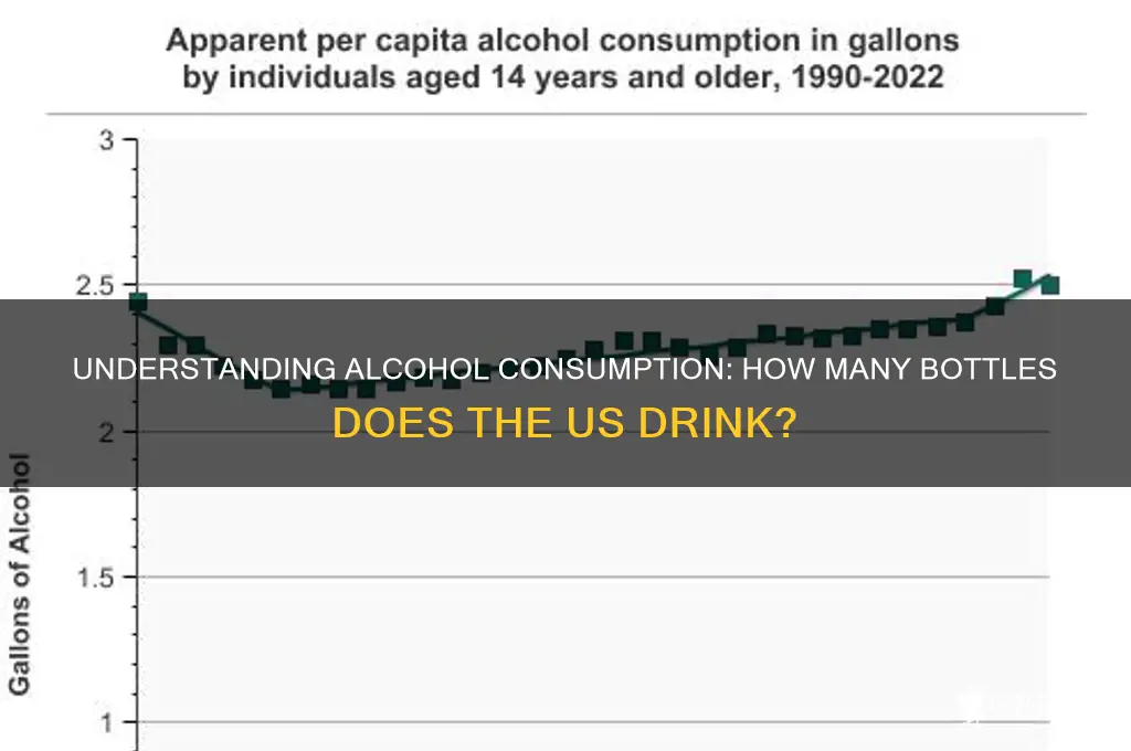 how many alcohol bottles into us