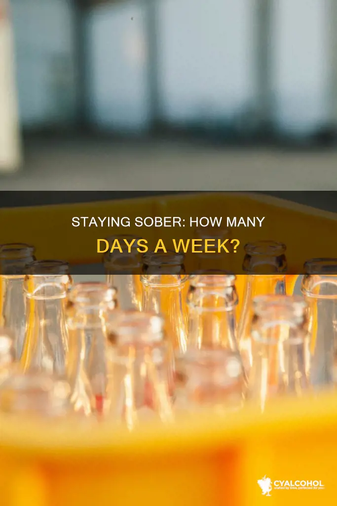how many alcohol free days should i have a week