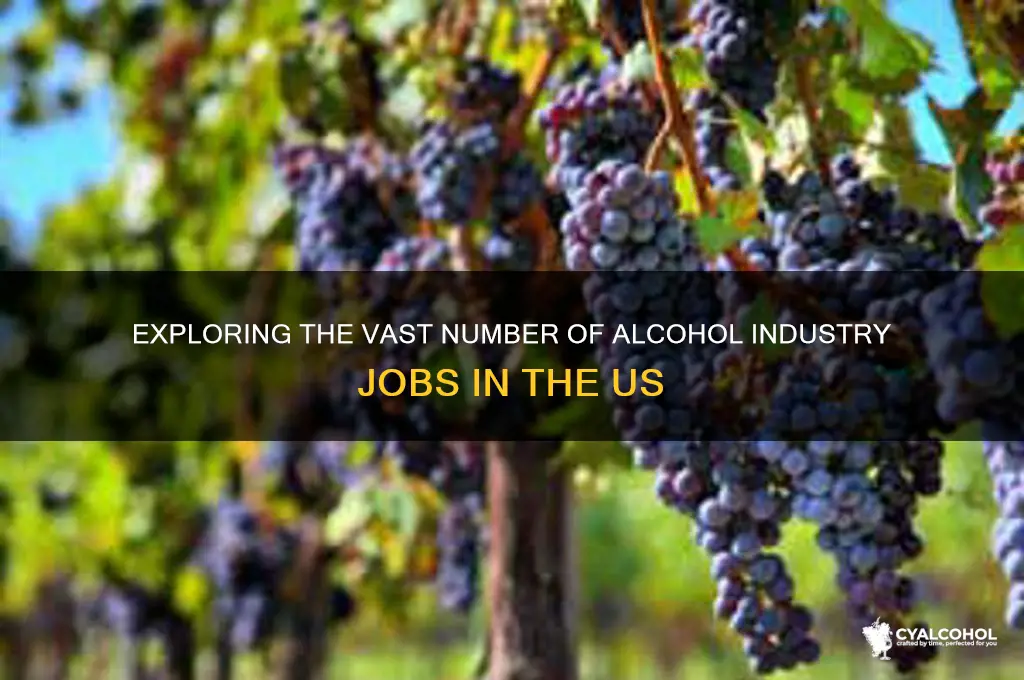 how many alcohol jobs in us