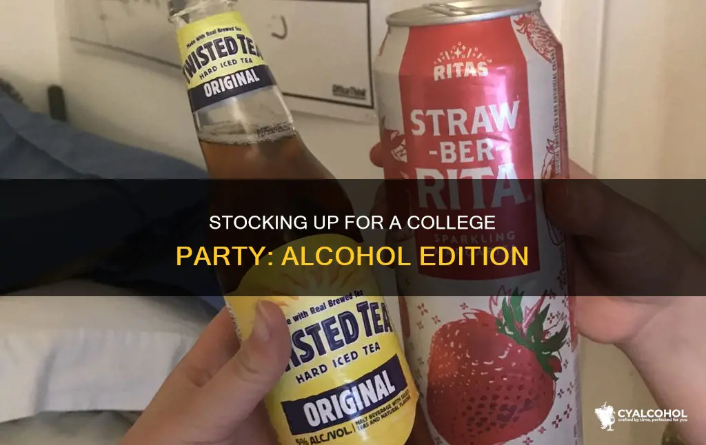 how many alcohol needed for a 50 person college party