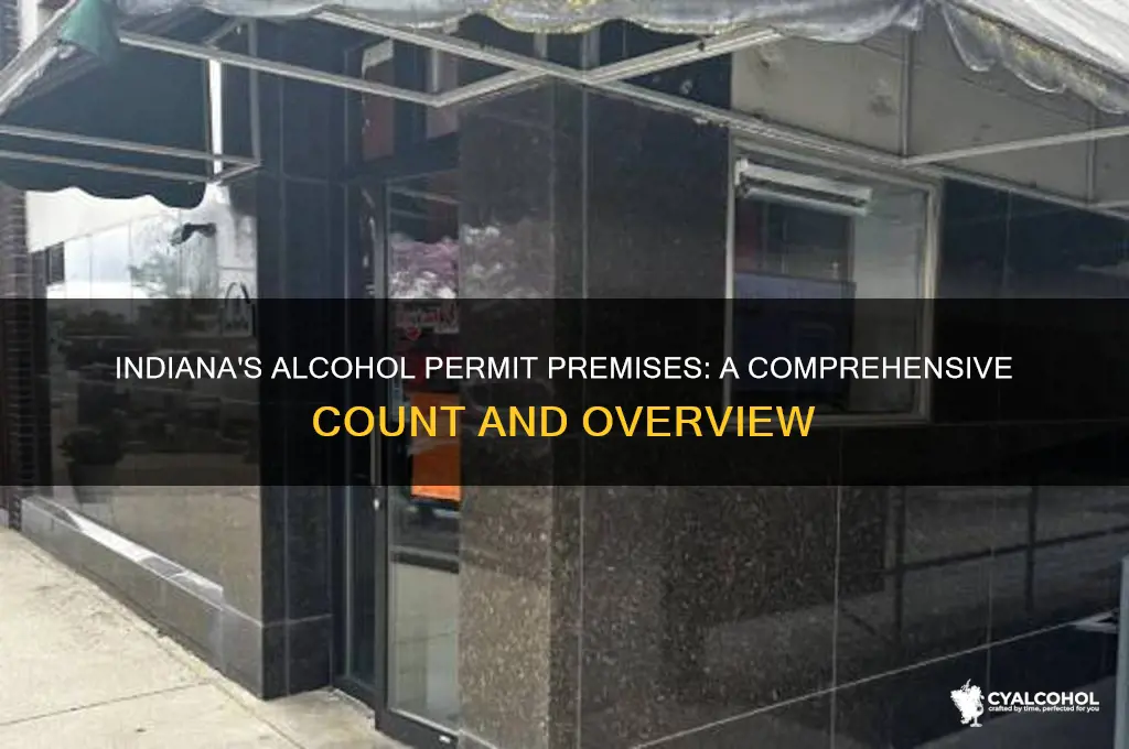 how many alcohol permit premises are in indiana